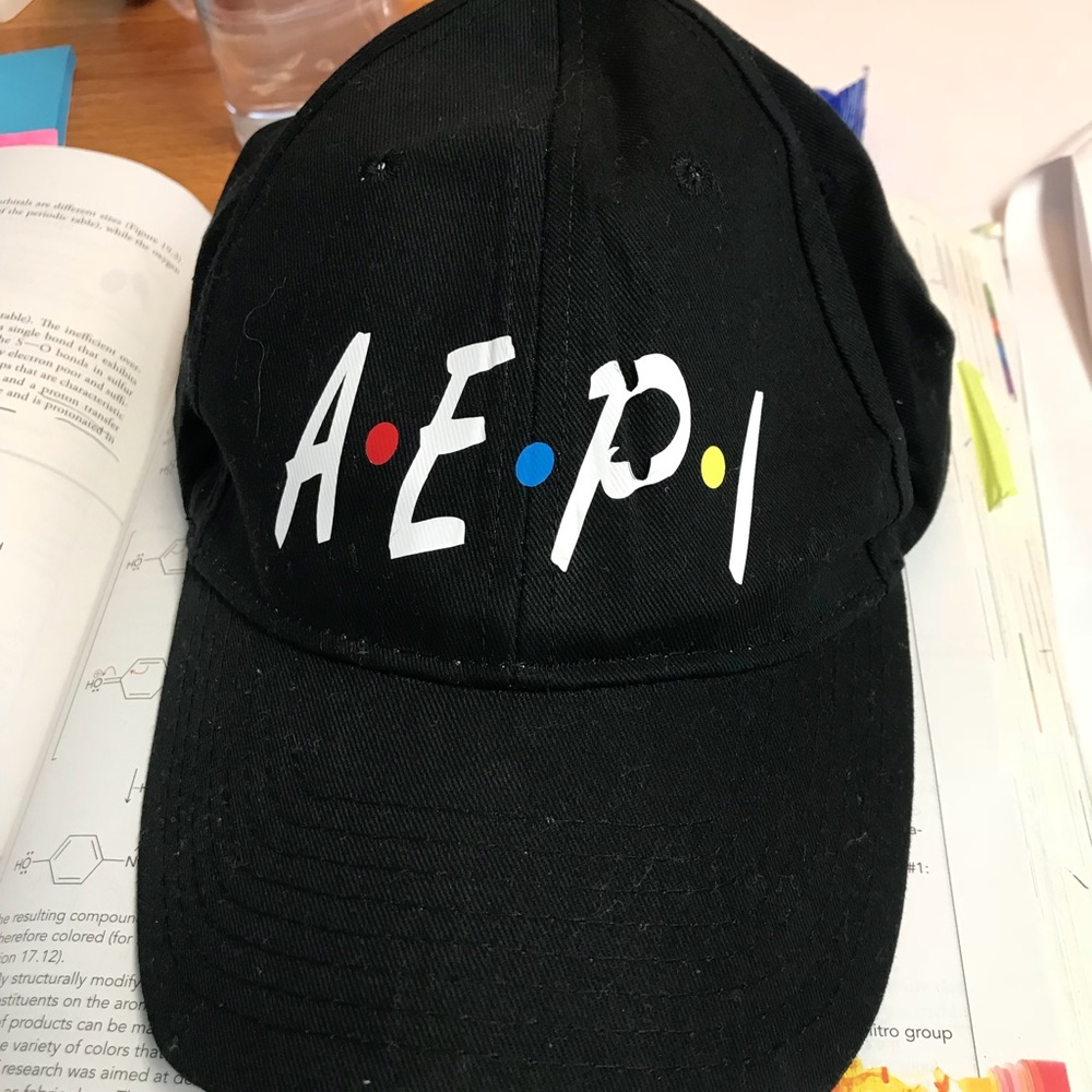 AEPI friends theme hat